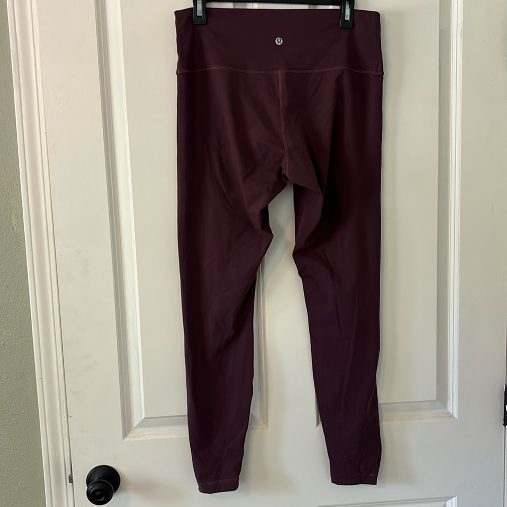 Full length Maroon Lululemon athletica leggings